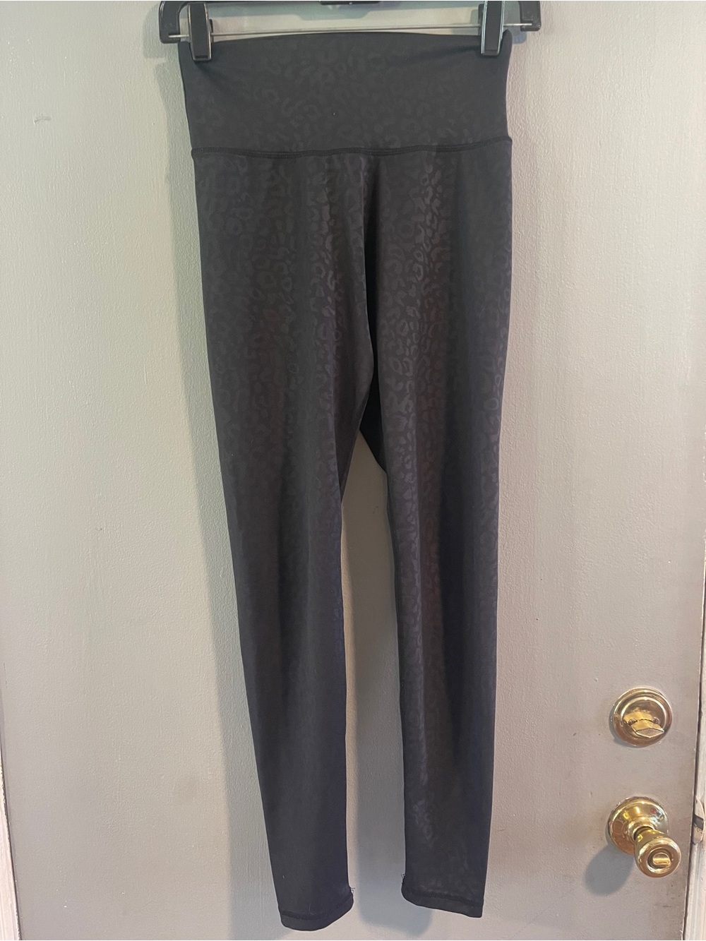 Buff Bunny Leopard Print Leggings Black Size Small
